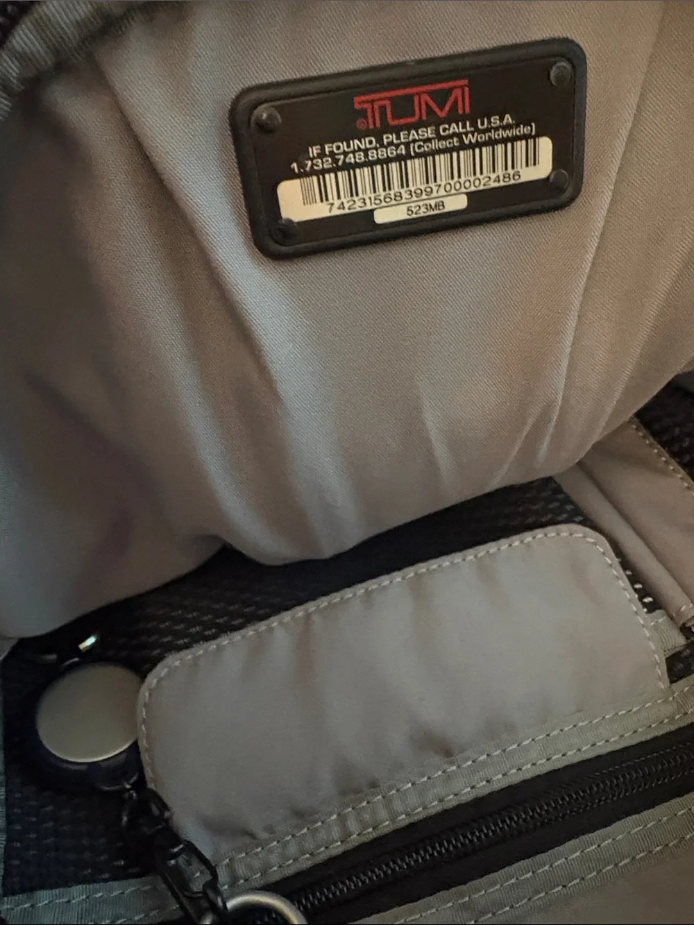 Tumi Navy Blue Tech Backpack With Hang Tag